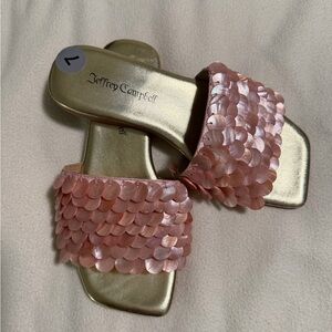 Jeffrey Campbell Fishy Sandals Coral Pink Size 7